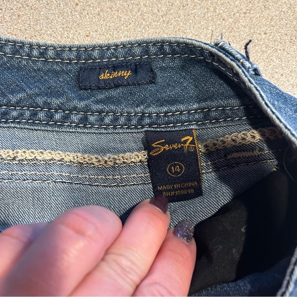 Seven7 Jeans Size 14 Medium Wash - Picture 3 of 3